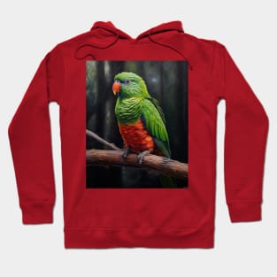 Oil Paint Hyperrealism: Amazing Zoo Coconut Lorikeet Hoodie